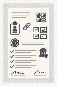 imagen oficial del modelo de un certificado de operatividad en peru